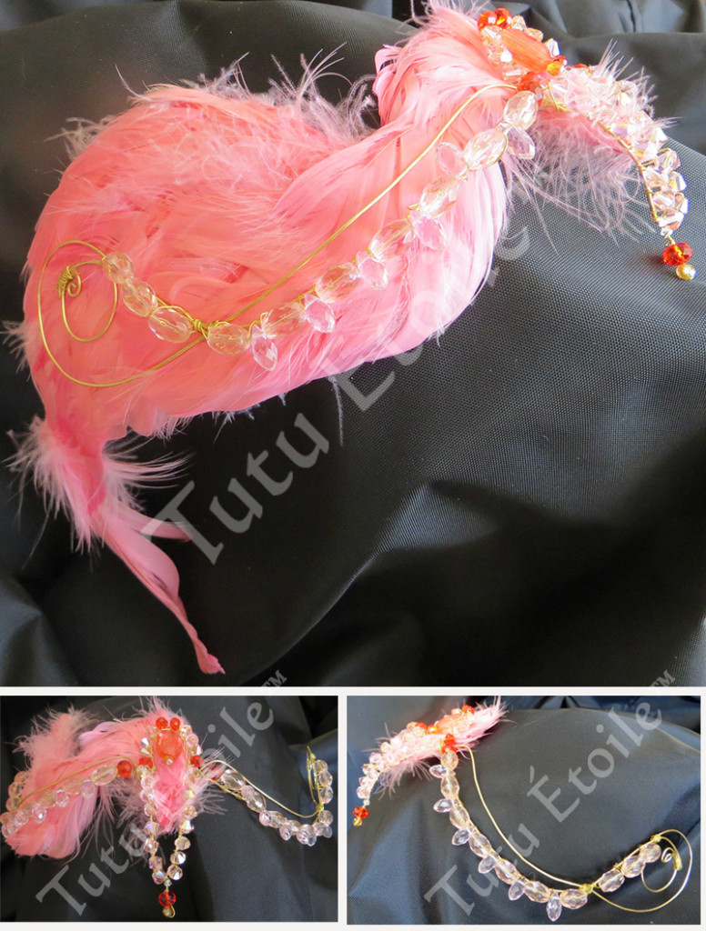 Flamingo headpiece
